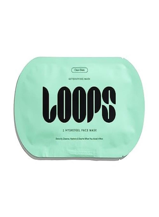 LOOPS CLEAN SLATE - Detoxifying Hydrogel Face Mask - Detoxify, Cleanse and Soothe When You Need It Most - Deeply Purifying and Super Hydrating - Minimizes the Look of Pores - 1 Pc - Image 1